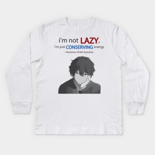 Hyouka Quote Kids Long Sleeve T-Shirt